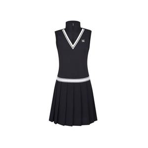 [링스골프]허리 니트 포인트 슬리브리스 원피스 L21C2JO294_IC