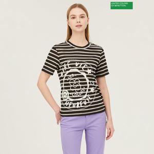 베네통 소이 린넨 티셔츠 BATSF1431