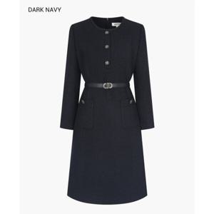 [나이스클랍][나이스클랍]트위드 버튼 원피스N241MWO204_DG