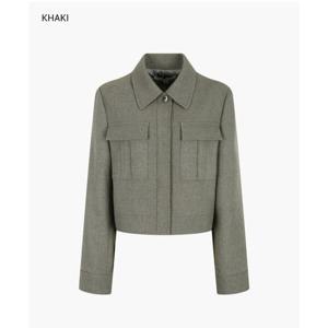 [나이스클랍][나이스클랍]크롭 포켓 자켓N241MWJ152_DG