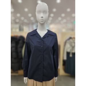 [플라스틱아일랜드]오픈카라 셔츠 블라우스 PQ7WB163_DJ