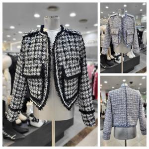 [에고이스트]프린지 트위드 금장 자켓 ER1JJ201_DG