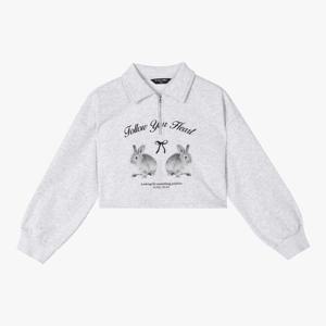 [더데이걸]래빗반집업카라스웻셔츠 TGMA24D01 [모다아울렛 남양