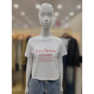 [플라스틱아일랜드]레터링 크롭 티셔츠 PQ7CH362_DJ