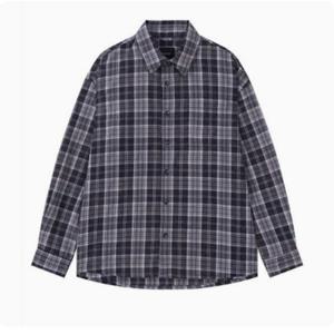 [버커루] 남자코튼 블리치 워싱 체크 원포켓 셔츠(B252SH344P)