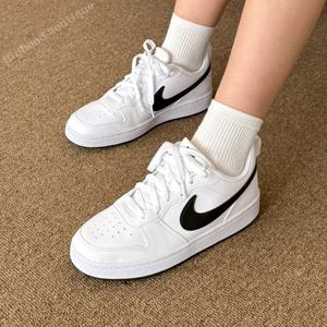 [나이키]나이키 코트버로우 로우 화이트 블랙 스니커즈