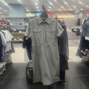 [리트머스](여성) 여성 카라넥 롤업 반팔 원피스 LP2OF221