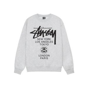 스투시 월드투어 크루넥 애쉬 헤더 2024 3913860