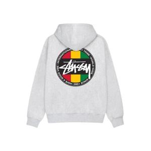 스투시 클래식 닷 후드 집업 애쉬 헤더 1974929