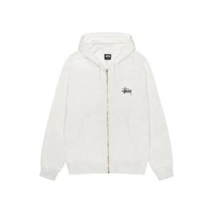 스투시 베이직 피그먼트 다이드 집 후드 내츄럴 1975001