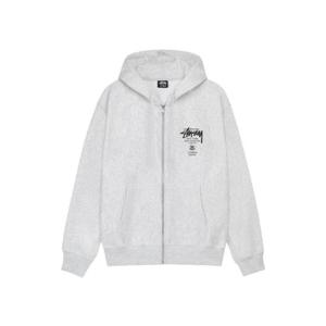 스투시 월드투어 후드 집업 애쉬 헤더 2024 3973860