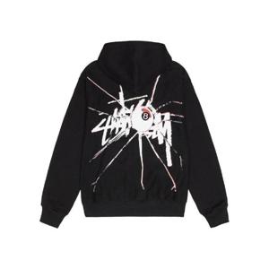 스투시 쉐터드 후드 집업 블랙 1974959