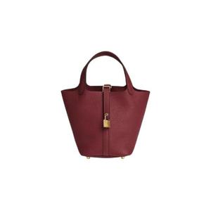 에르메스 피코탄 락 18 백 클레망스   골드 하드웨어 루즈 아쉬 H056289CC55