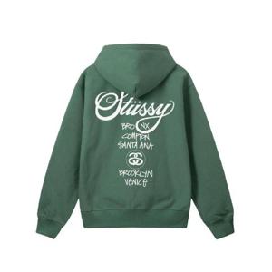 스투시 월드투어 후드 그린 2022 3923713