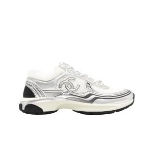 샤넬 스니커즈 패브릭 라미네이티드   화이트 실버 G39794-Y56368-K5451