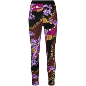 25 FW 베르사체진스꾸뛰르 체인 프린트 로고 밴드 레깅스 75HAC105JS203 TP432115053