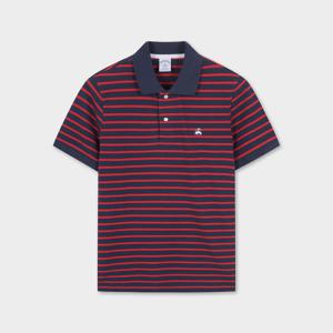 [브룩스브라더스] 슬림핏 마리너 스트라이프 피케 숏슬리브 폴로  (네이비) (BBNTMF9062QFM)