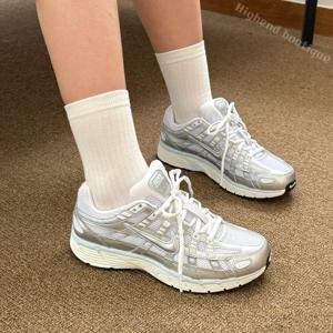 [나이키]나이키 P-6000 플레티넘 실버 화이트 어글리 키높이 운