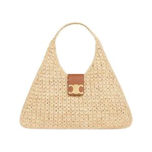 셀린느 카바스 트라이앵글 라피아 앤 카프스킨 내츄럴 탄 119772GP4-02NT