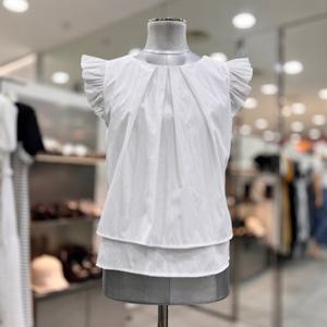 [에고이스트]레이어 캡소매 블라우스 ER2OBL54HJ_DG