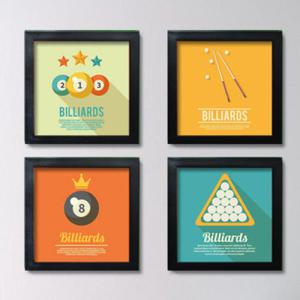 아트박스/꾸밈 cw372-당구_액자세트