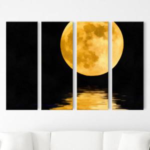 아트박스/꾸밈 ct190-밤호수위의달_대형노프레임세트