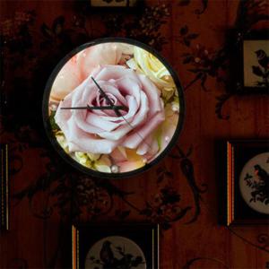 아트박스/꾸밈 nf122-LED시계액자35R_향기로운분홍장미