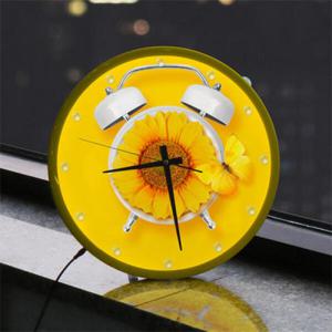 아트박스/꾸밈 ng030-LED시계액자35R_해바라기꽃향기