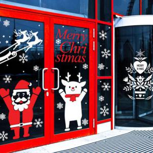 아트박스/꾸밈 ca747-크리스마스스티커_산타와루돌프_그래픽스티