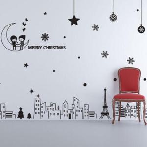 아트박스/꾸밈 ih202-크리스마스에눈이올까요(대형)_그래픽스티