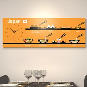 아트박스/꾸밈 ct140-일본의밥상_대형노프레임벽시계