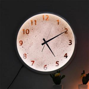 아트박스/꾸밈 nf016-LED시계액자35R_맥주거품