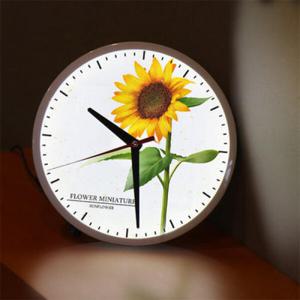 아트박스/꾸밈 nf005-LED시계액자25R_재물복해바라기