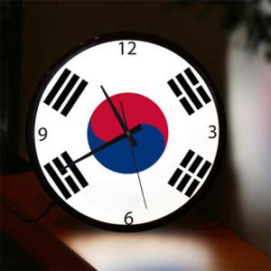 아트박스/꾸밈 nf014-LED시계액자35R_빛나는태극기