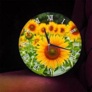 아트박스/꾸밈 nf113-LED시계액자25R_풍수풍요로운해바라기동산