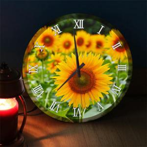 아트박스/꾸밈 nf114-LED시계액자35R_풍수풍요로운해바라기동산