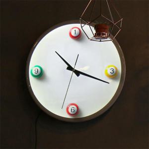 아트박스/꾸밈 nf076-LED시계액자35R_동글동글당구공