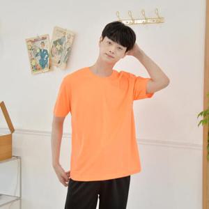 아트박스/두두 교복몰 쿨론 형광 라운드 반팔 티셔츠 (남여공용)