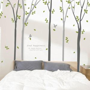 아트박스/꾸밈 ph091-모던한자작나무숲_그래픽스티커