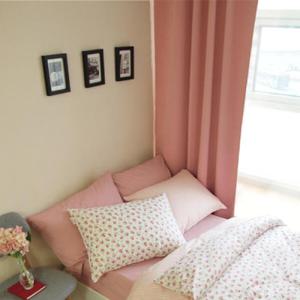 아트박스/메종드룸룸 핑크 3중 암막 커튼