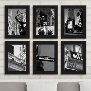 아트박스/꾸밈 iw790-여행하고싶은뉴욕흑백풍경_액자세트