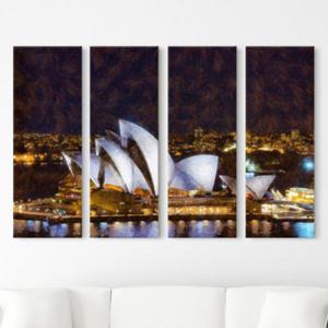아트박스/꾸밈 cw563-시드니오페라하우스_그림_대형노프레임세트
