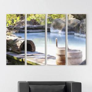 아트박스/꾸밈 iy873-자연아침노천탕_대형노프레임세트