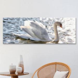 아트박스/꾸밈 ct734-금빛호수위의백조_대형노프레임