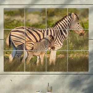 아트박스/꾸밈 cd217-멀티액자_엄마랑아기얼룩말