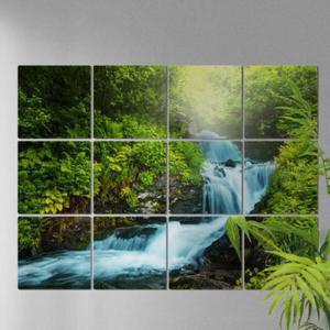 아트박스/꾸밈 pa987-멀티액자_숲속의폭포01