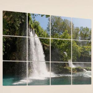 아트박스/꾸밈 pa988-멀티액자_숲속의폭포02
