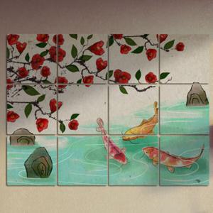 아트박스/꾸밈 ia312-멀티액자_풍수연못의잉어