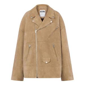 모스키노 스웨이드 집업 바이커 재킷 J37095471