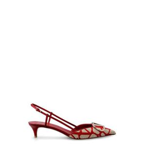 Valentino 로고 플라크 포인티드 토 슬링백 펌프스 2W0S0Q70EBH J4A TP943764422